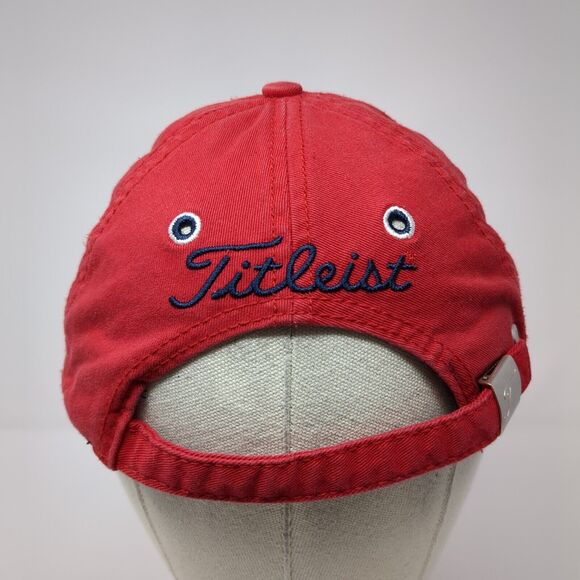 Titleist by New Era Slideback Hat Red One Size Adjustable Embroidered - Picture 6 of 11